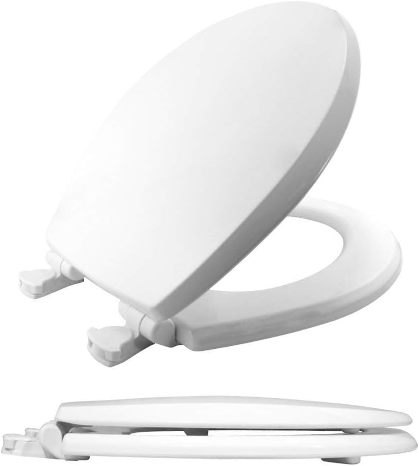 White Toilet Seat Soft Close Smartlift Easy Clean Moulded Wood
