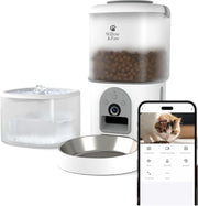 Smart Pet Feeder & Water Fountain HD Camera WiFi App Control 4.5L