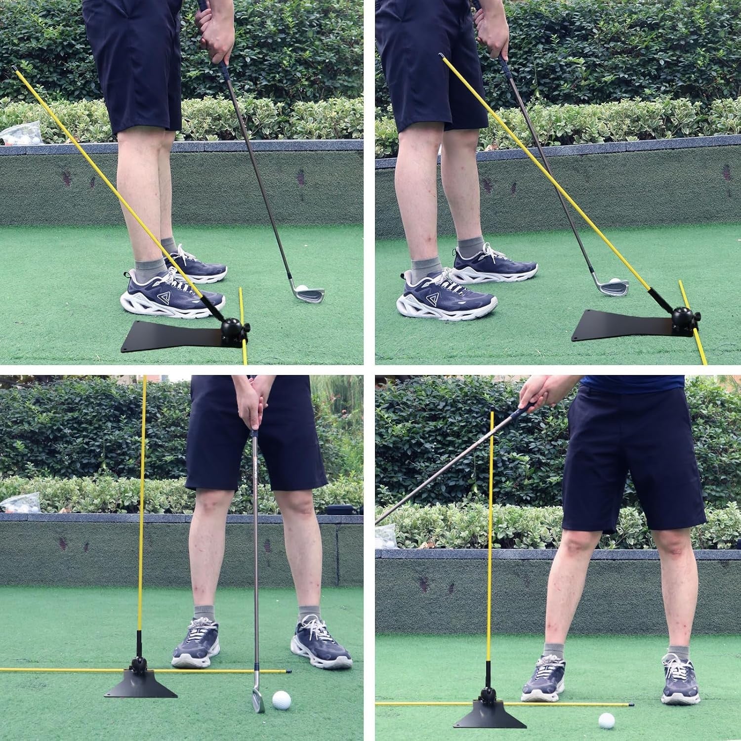 Golf Alignment Stick Practice Base Swing Iron Trainer Aid