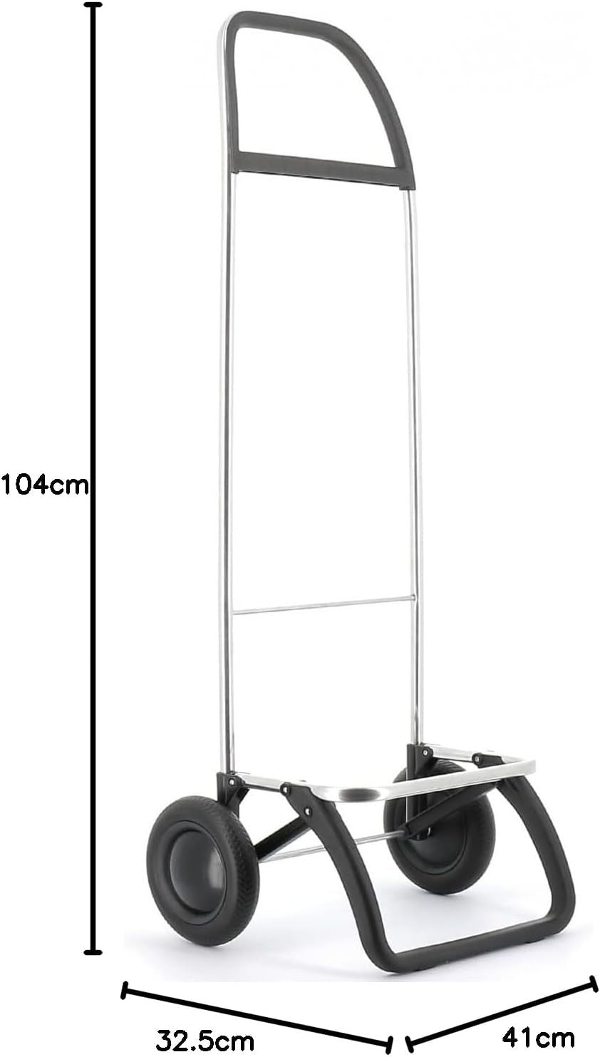 Large Foldable Shopping Trolley 2 Wheel Lightweight Aluminium Cart