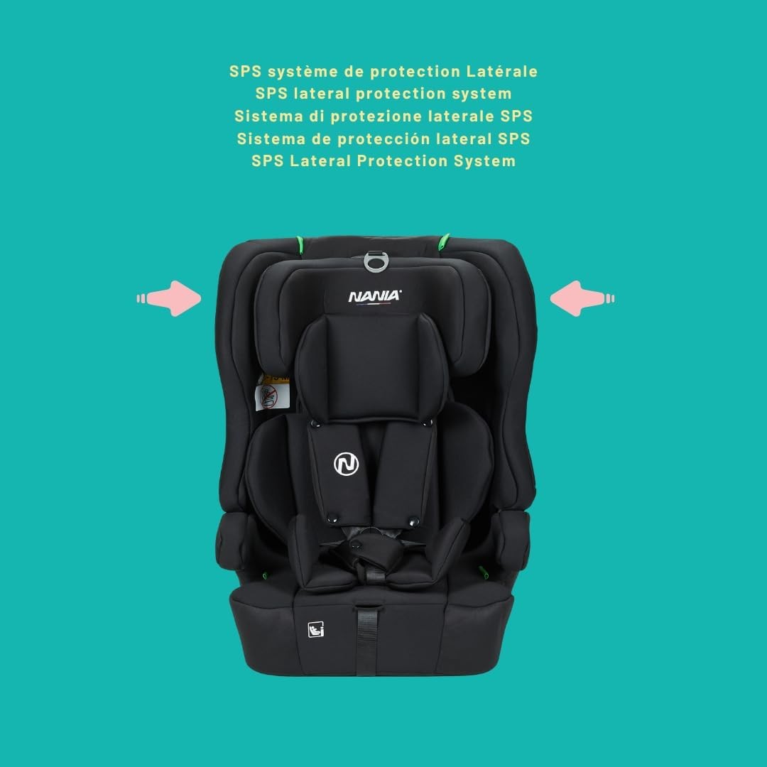 ISOFIX Child Car Seat i-Size Group 1/2/3 76–150cm 5-Point Harness