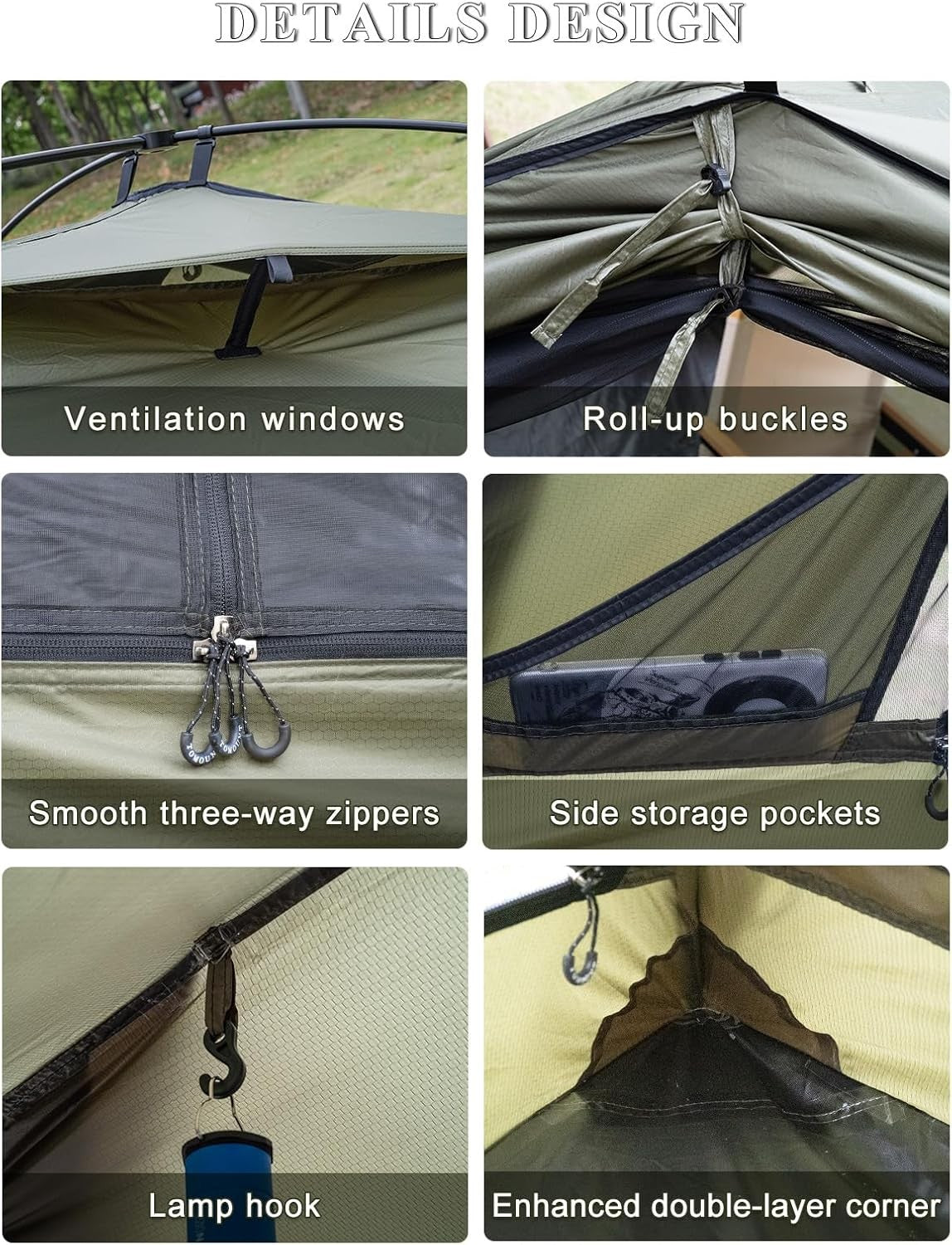 4 Person Cabin Camping Tent PU3000mm Waterproof w Vestibule