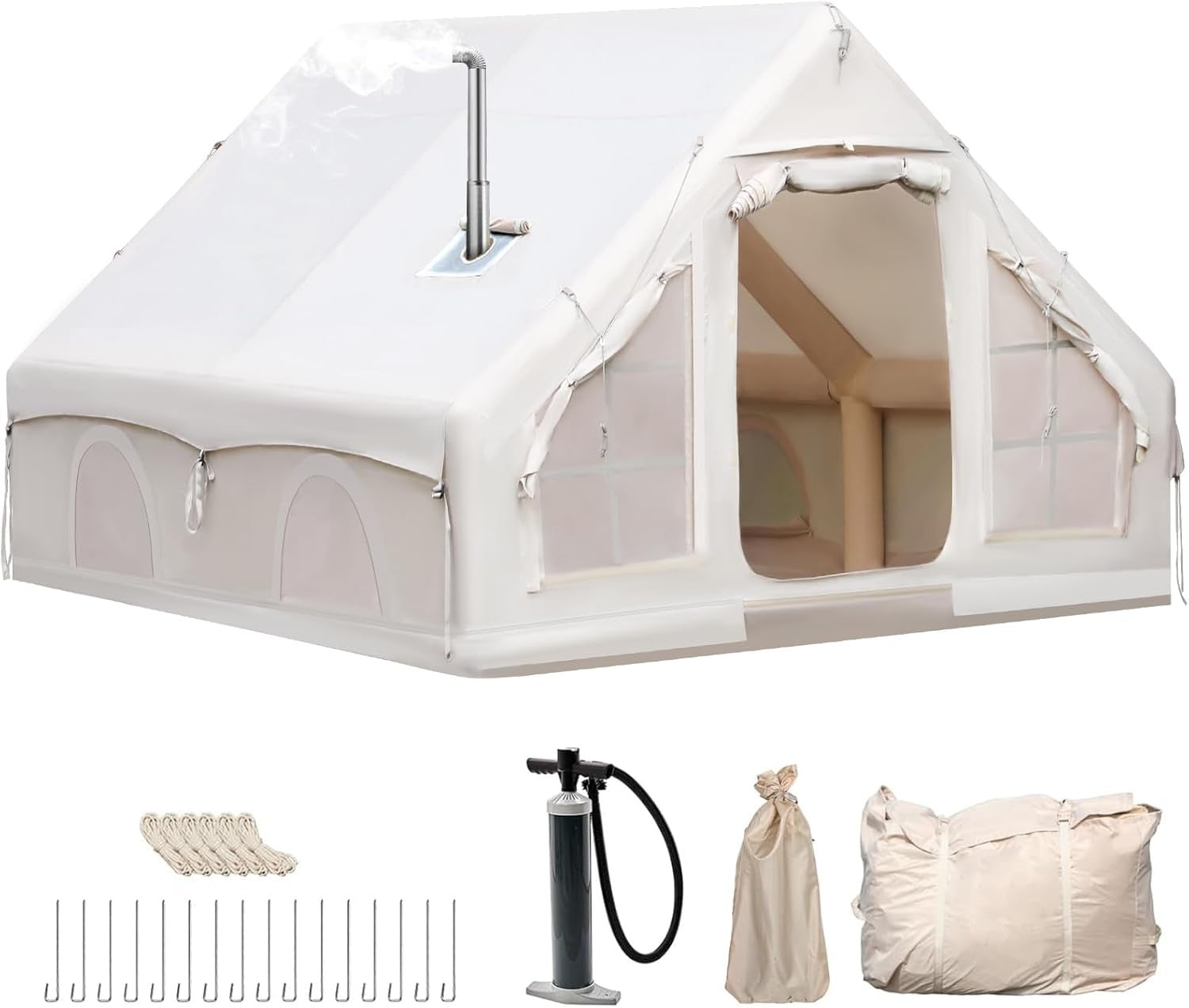 2-8 Person Inflatable Camping Tent 4 Season