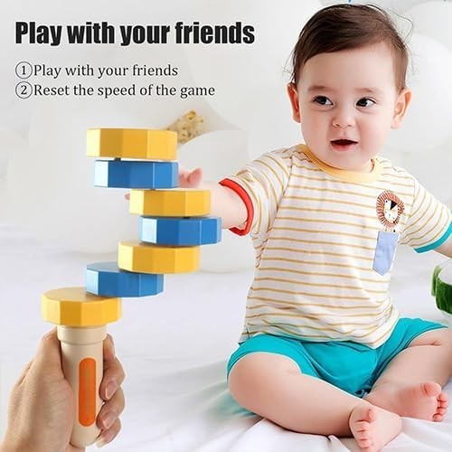Handheld Wooden Balance Challenge Magnetic Fidget Focus Training Toy