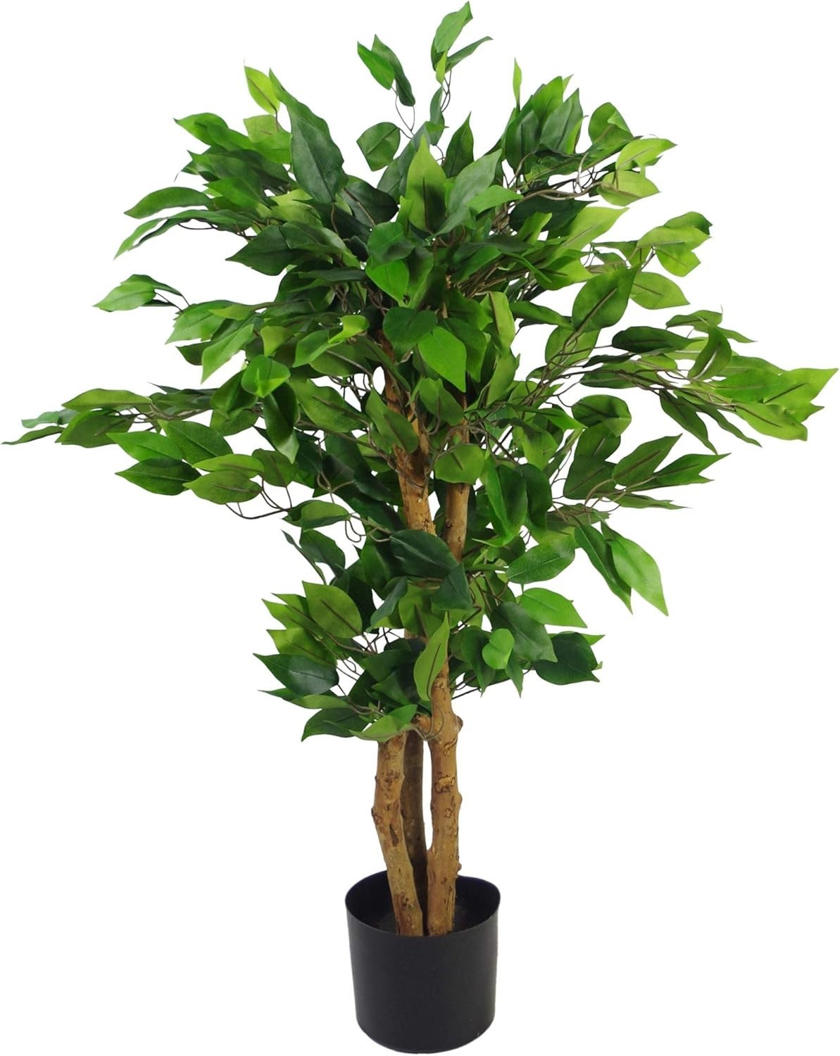 90cm Evergreen Bushy Ficus Artificial Tree Realistic Indoor Plant Decoration