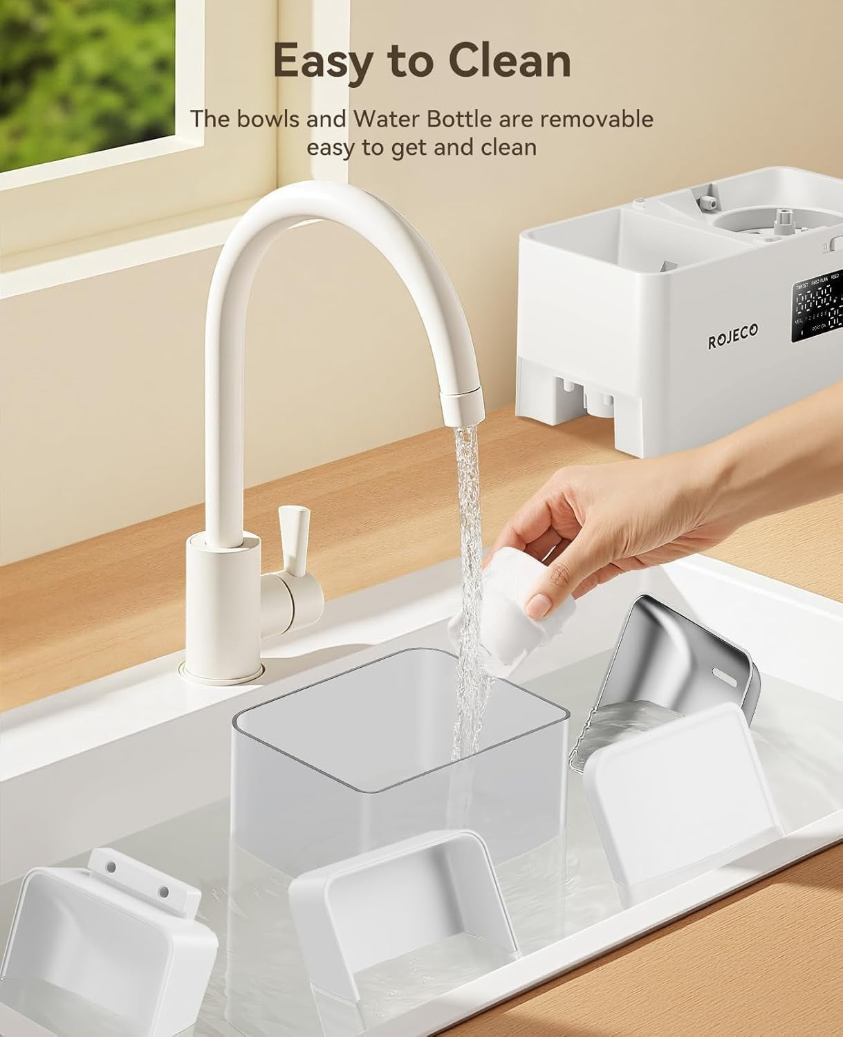2 in 1 Automatic Cat Feeder Water Dispenser 8.5L Timer Pet Feeder