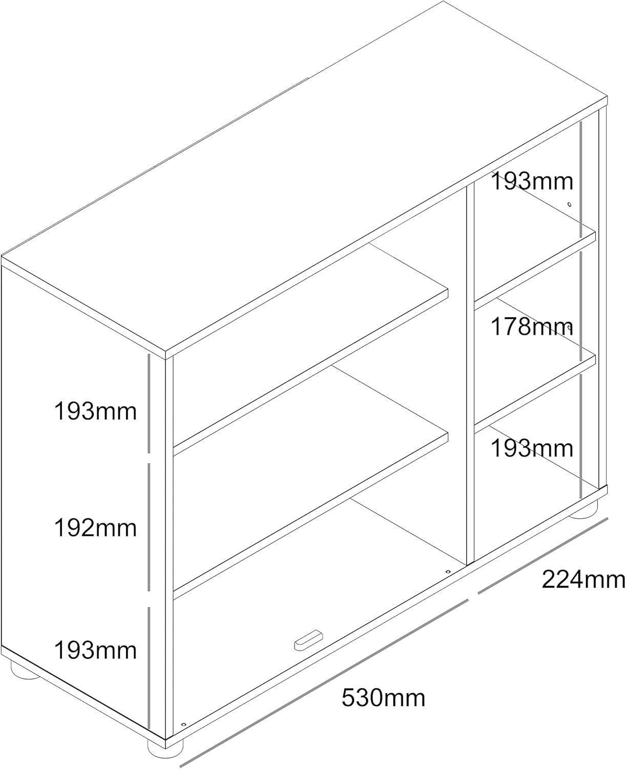 Modern Shoe Storage Cabinet with Doors, Oak Finish, Fits 12 Pairs, Entryway