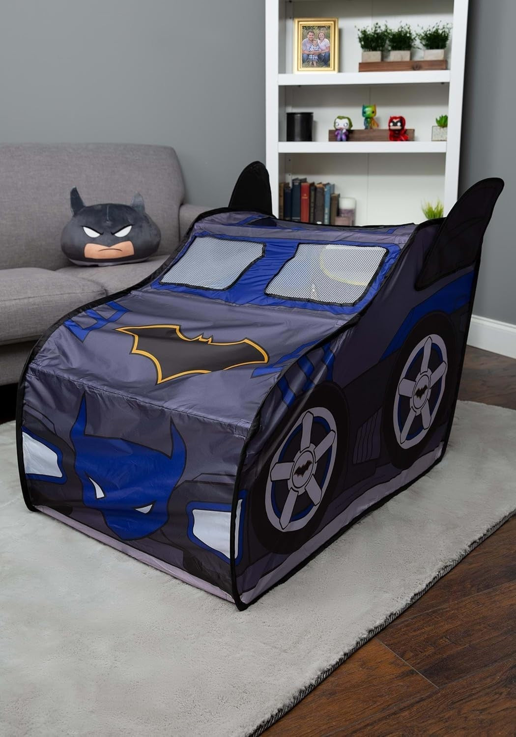 Superhero Car Pop Up Play Tent Large Indoor Kids Playhouse