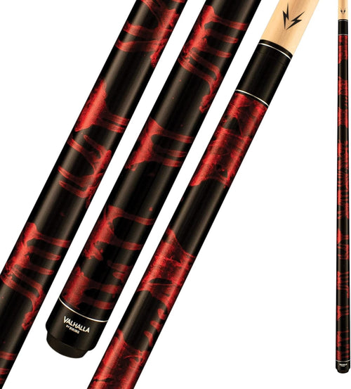 58" Two-Piece Pool Cue No-Wrap Maple Shaft 13mm Tip Steel Joint