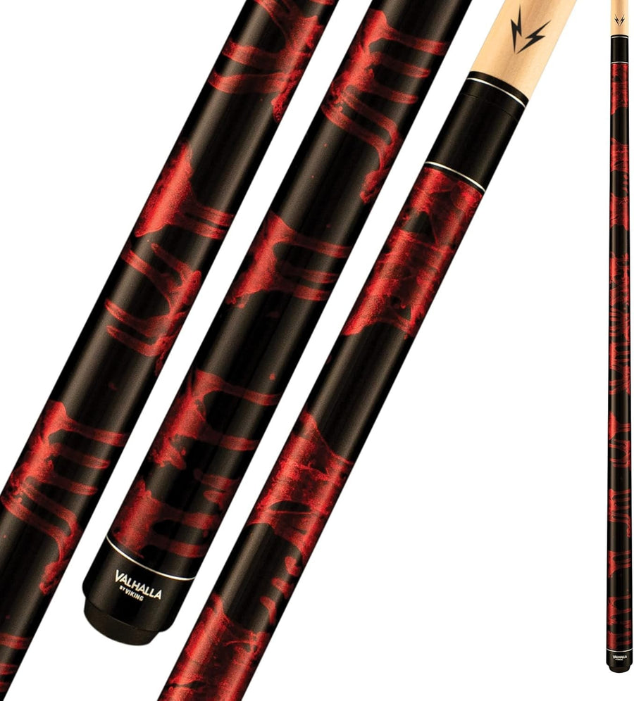 58" Two-Piece Pool Cue No-Wrap Maple Shaft 13mm Tip Steel Joint