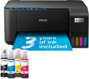 Black EcoTank ET-2861 WiFi Inkjet Printer A4 Borderless Printing