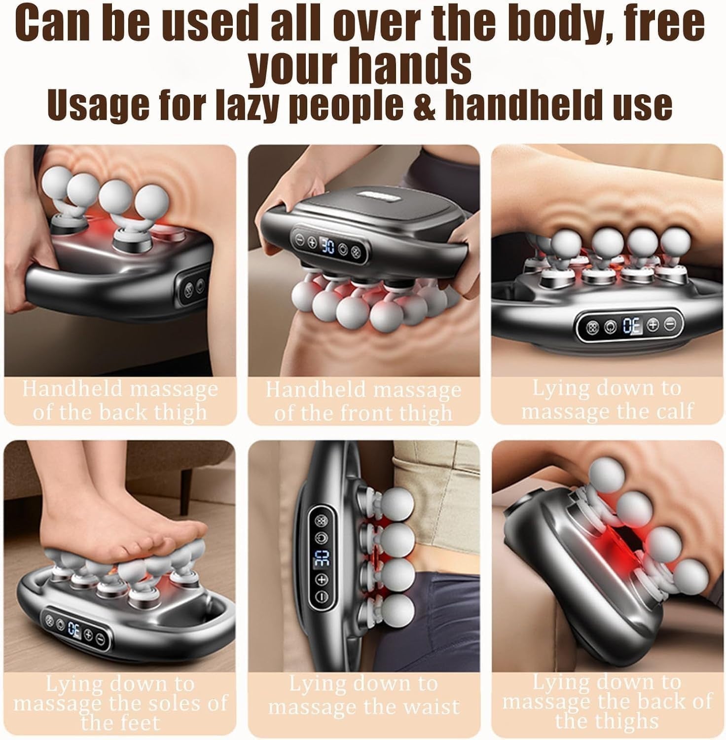 High Torque Muscle Massager 16 Head Deep Relief 30 Speed Full Body Therapy