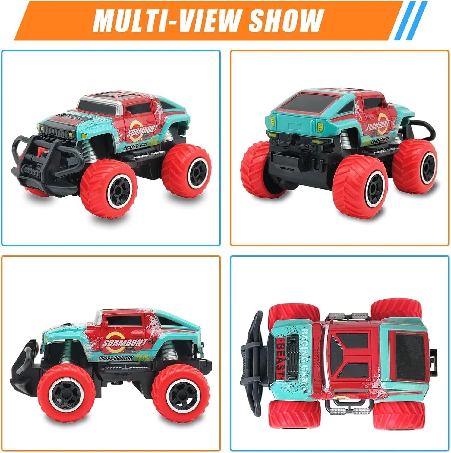 Mini RC Car for Kids, 4-Channel Off-Road Remote Control Truck Toy