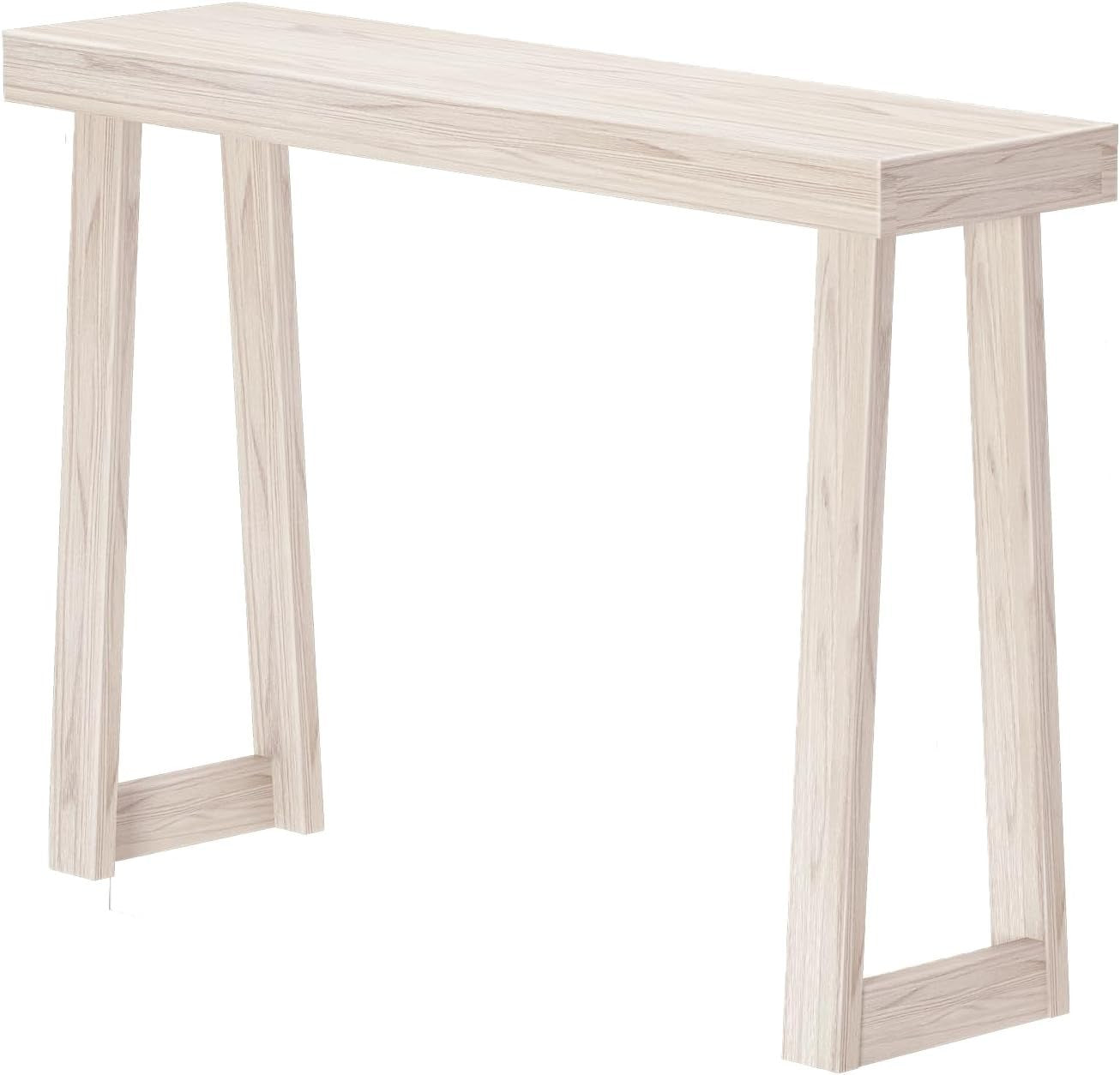 46 Inch Solid Wood Console Table – Narrow Entryway Sofa Accent