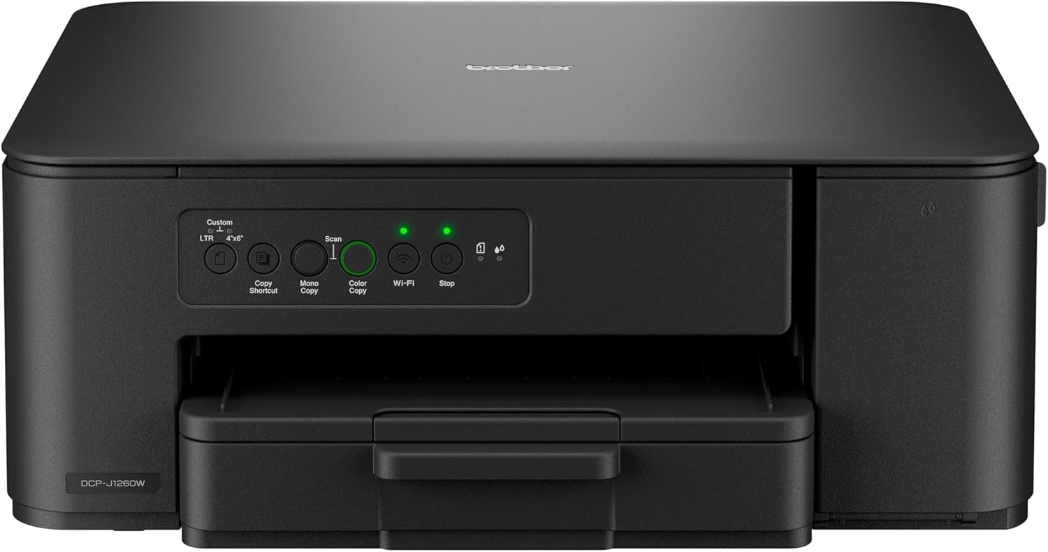 A4 Colour Wireless Inkjet Printer | 3-in-1 | 2-Sided Print | Black