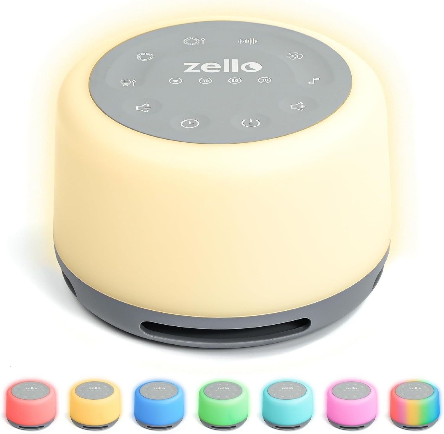 Iridescent Gem Noise Machine for Baby & Adult | 30 Soothing Sounds, Night Light