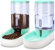 3.8L Automatic Pet Feeder Water Dispenser Set Gravity Food Station