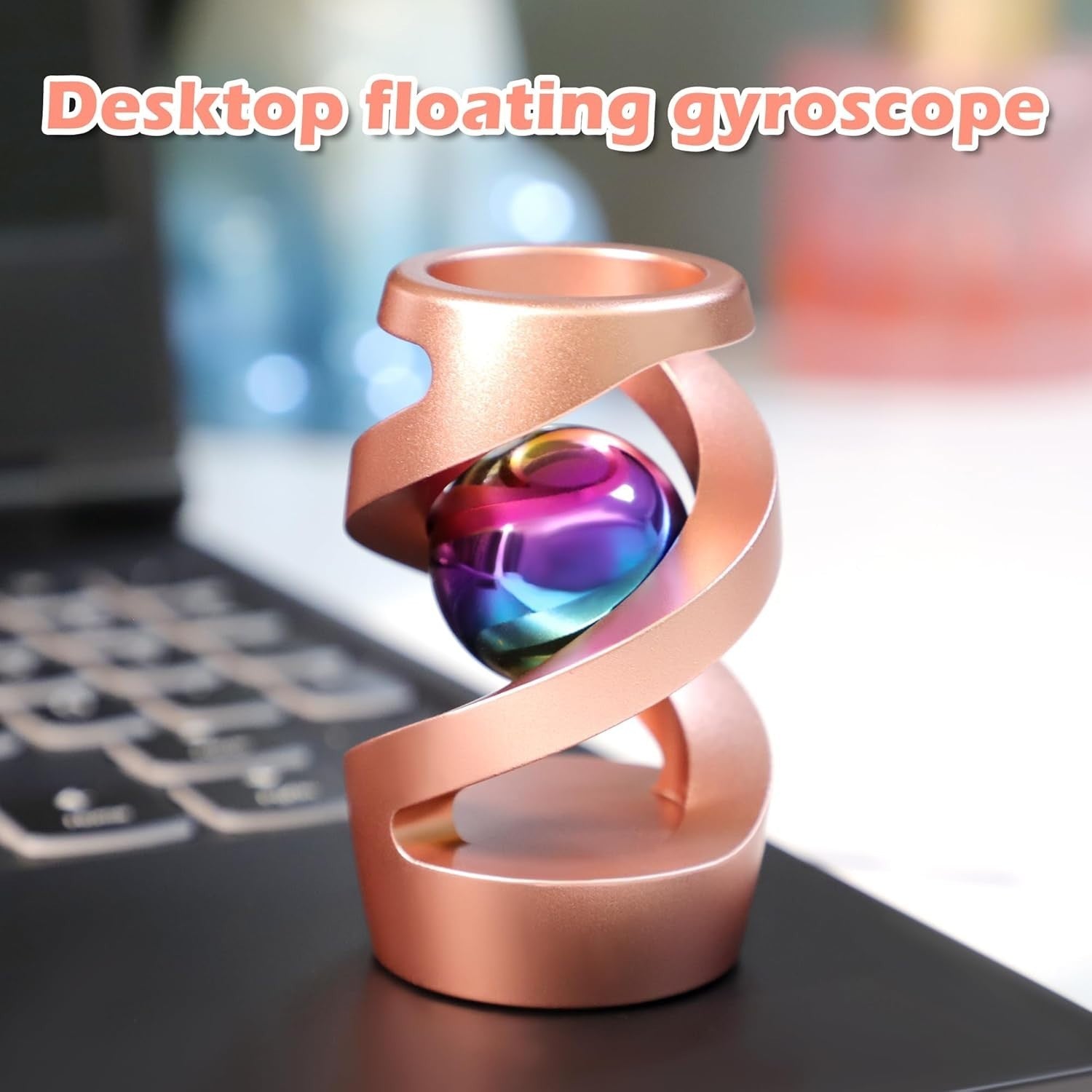 Kinetic Spinning Desk Toy Metal Stress Relief ADHD Focus Office Fidget