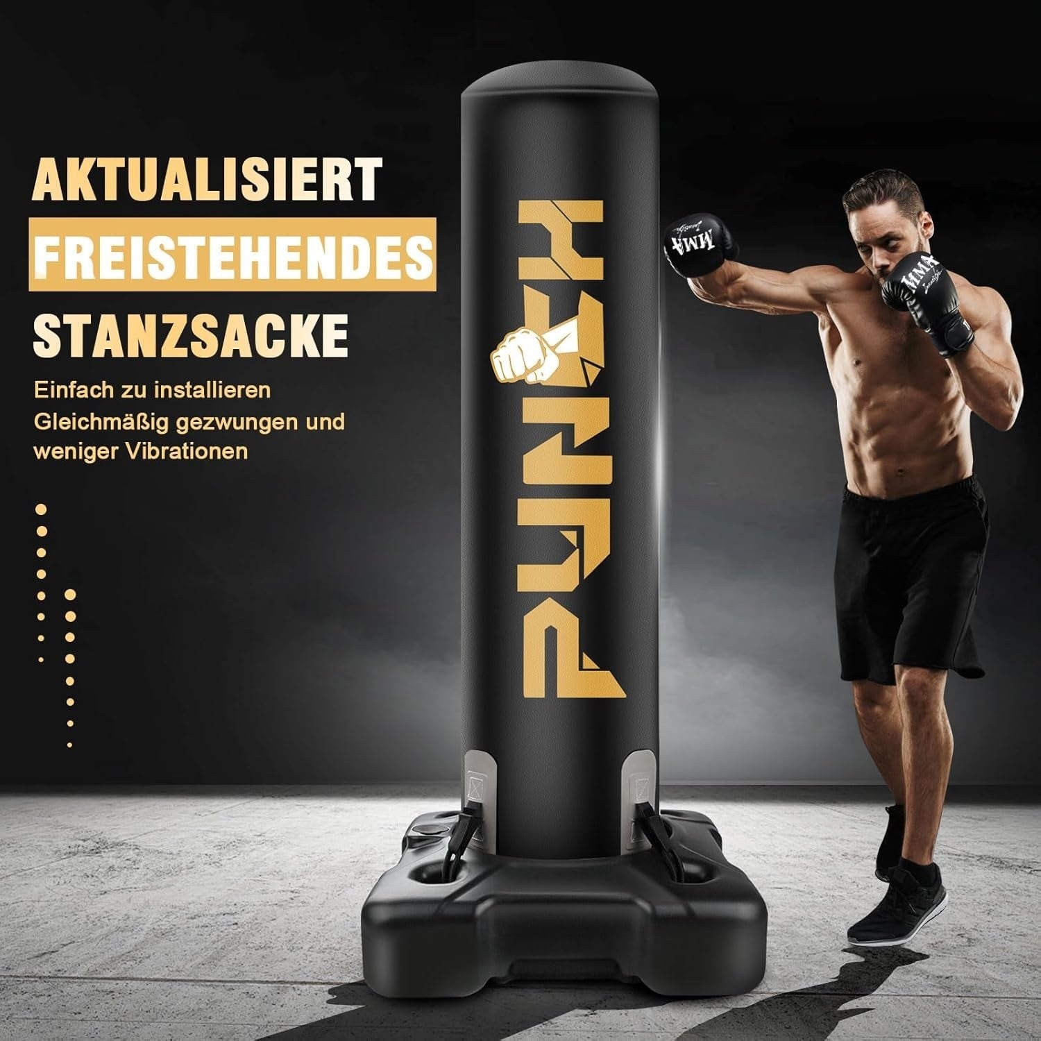 175cm Free Standing Punch Bag Set Inflatable MMA Kickboxing Trainer