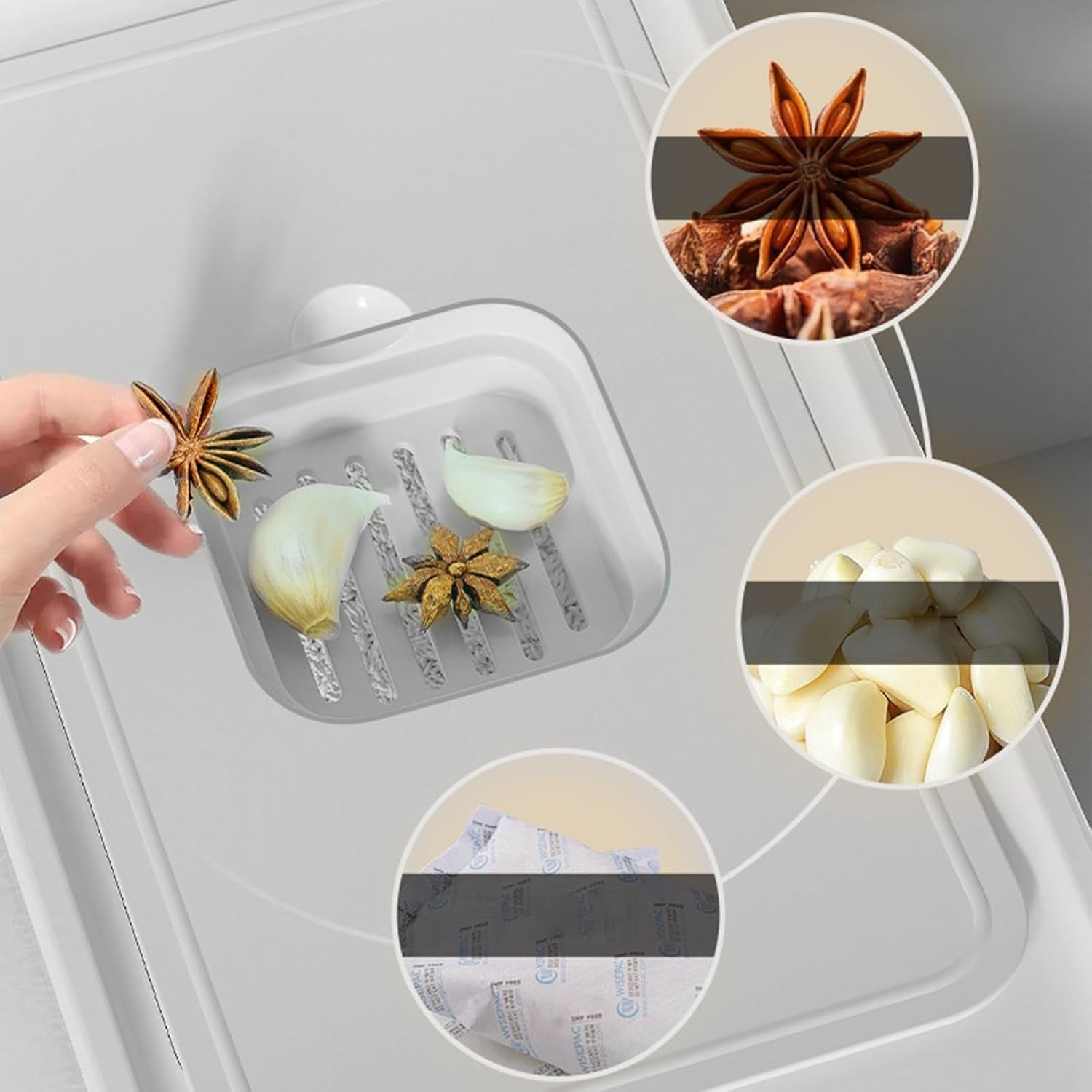 5kg Rice Dispenser Airtight PP Grain Storage w Measuring Cup