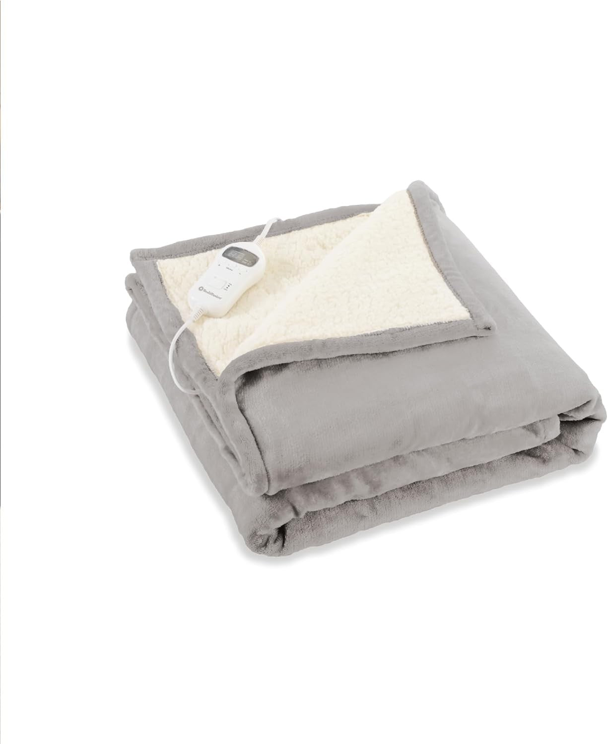 Electric Heated Throw Blanket Soft Teddy Fleece Energy Saving Washable 160x120cm