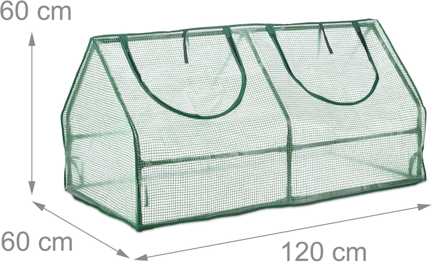Cold Frame Greenhouse PVC Film 120x60x60cm | Weatherproof Garden Plant Shelter