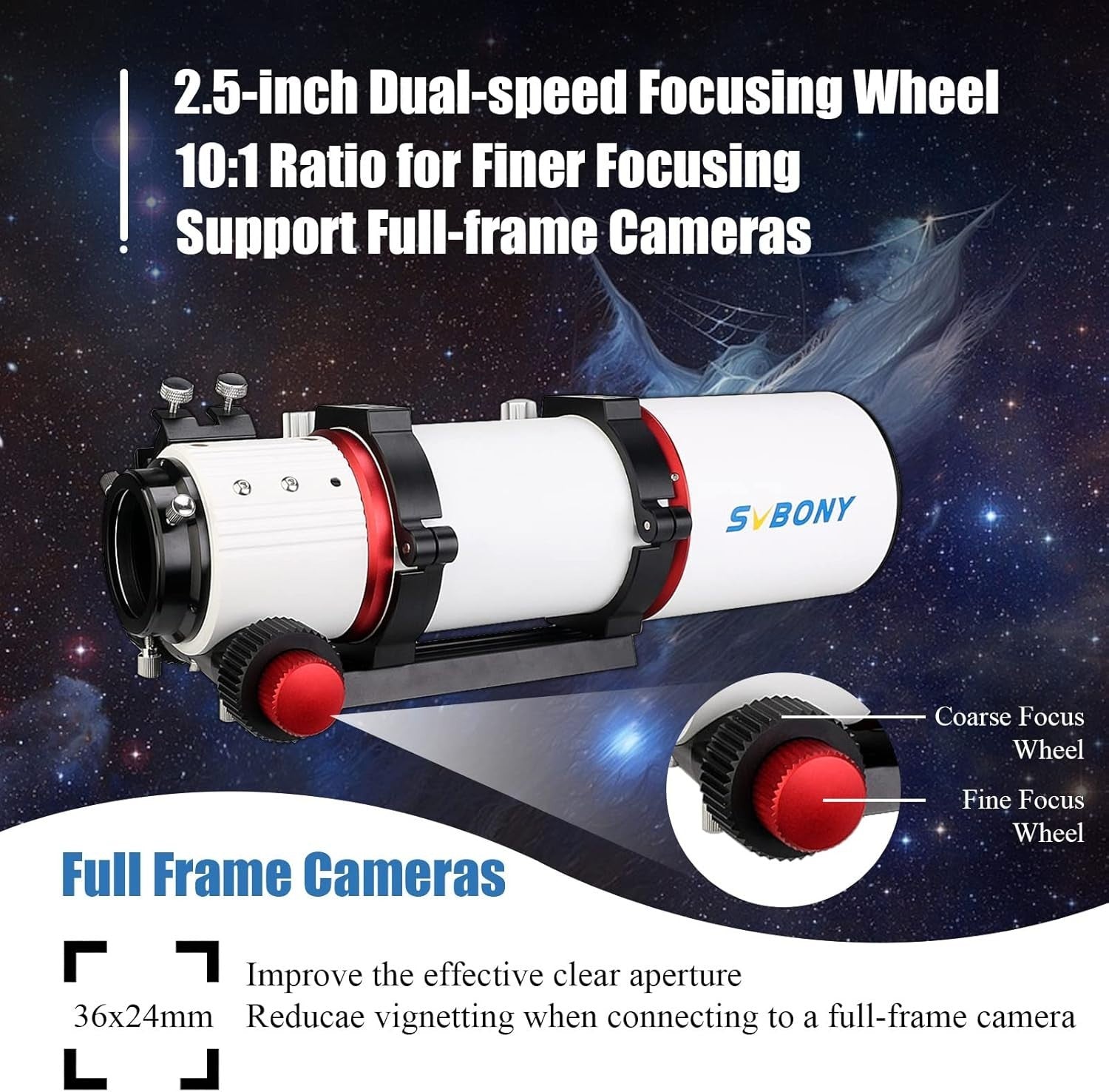 122mm APO Telescope with OAG Prism & DC Hub for Deep Sky Astrophotography