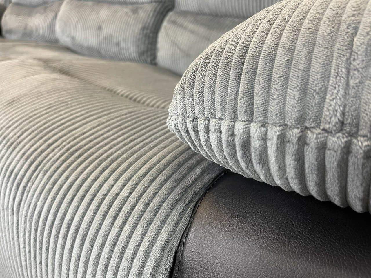 Corner Recliner Sofa 5 Seater Manual Grey Cupholder Cinema Lounge Suite
