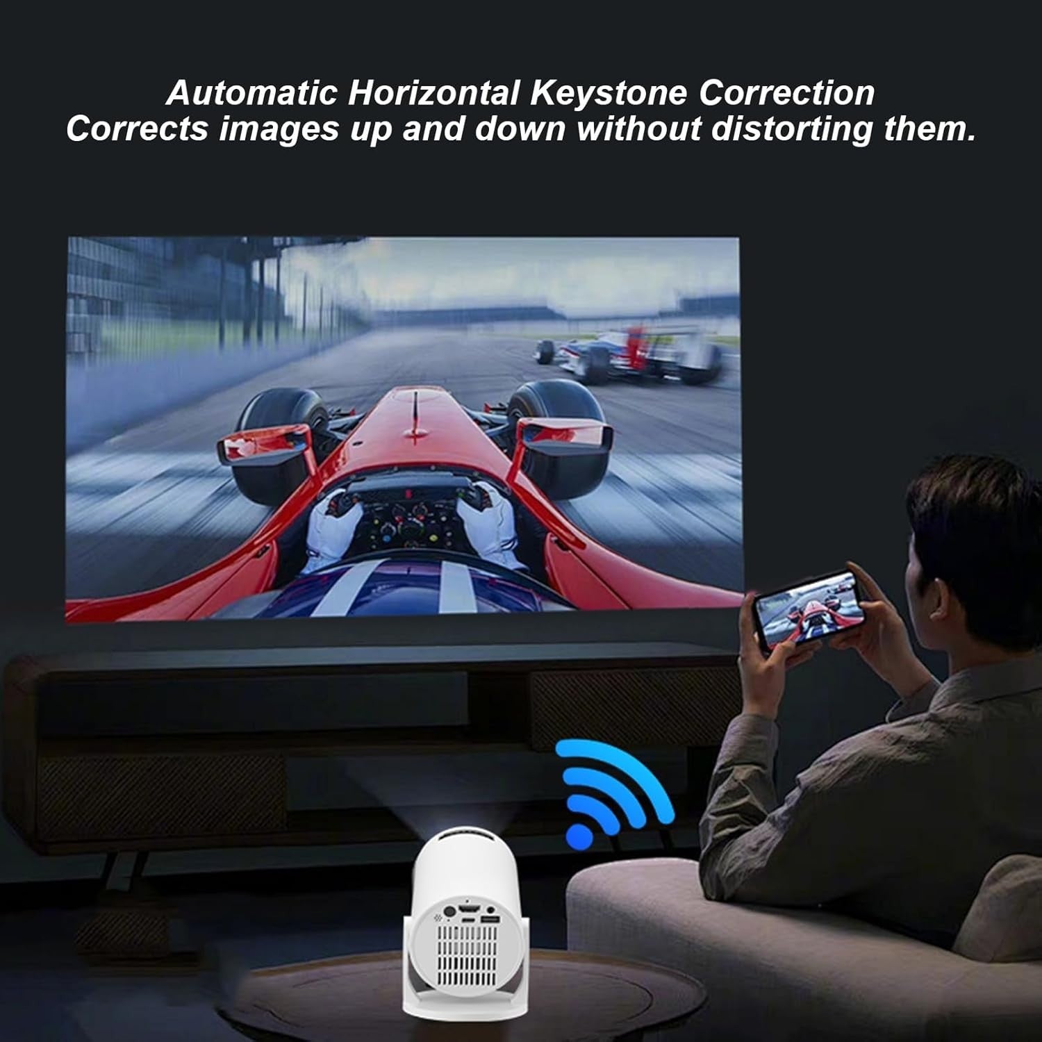 1080P Mini Projector WiFi Bluetooth Portable Outdoor Home Cinema 150”