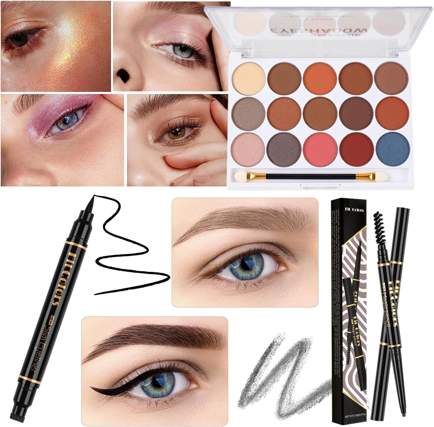 All In One Makeup Starter Kit Travel Set with Storage Bag