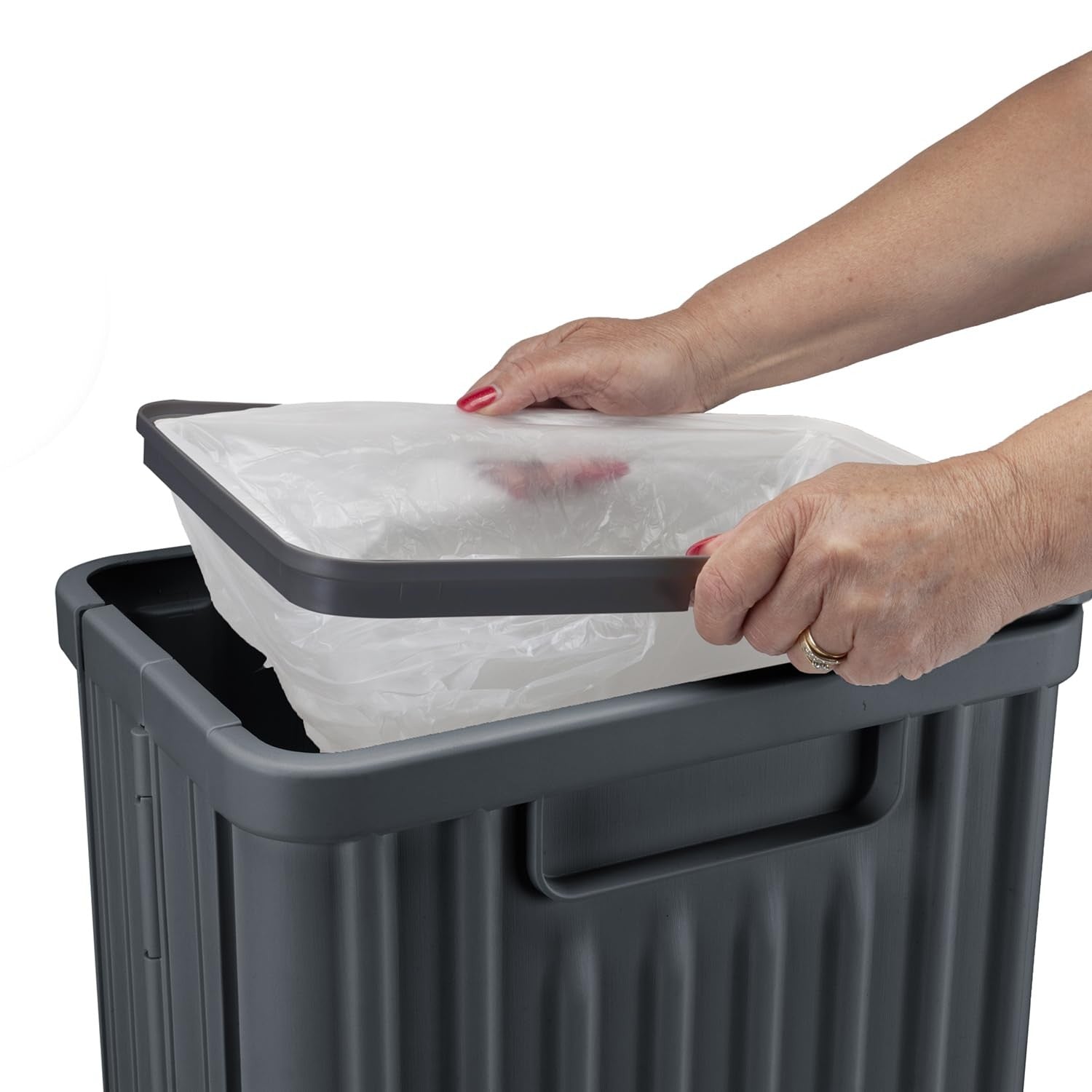 50L Sensor Bin Black Waterproof Ozone Auto Lid