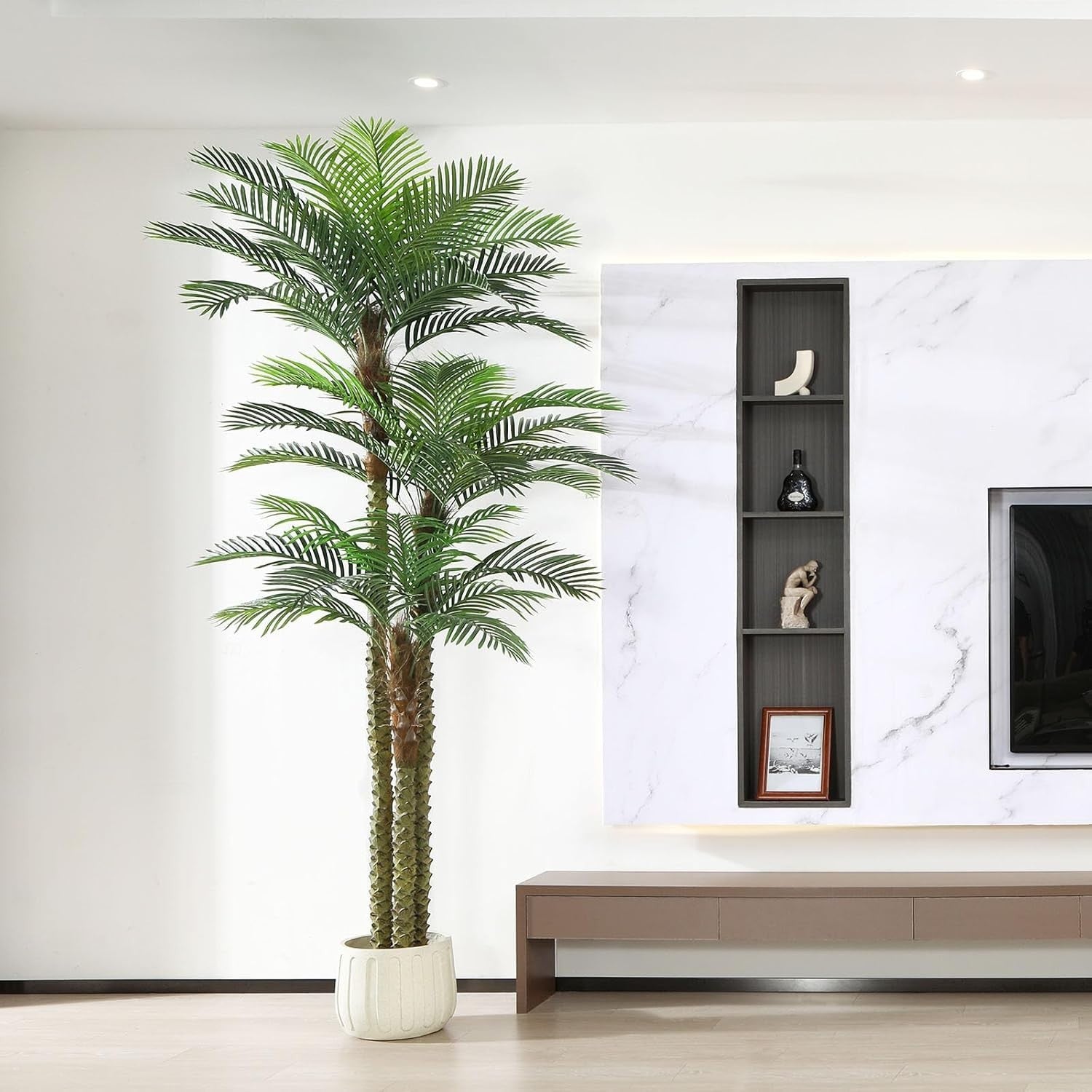 300cm Outdoor Artificial Palm Tree UV Resistant Tall Tropical Patio Garden Decor