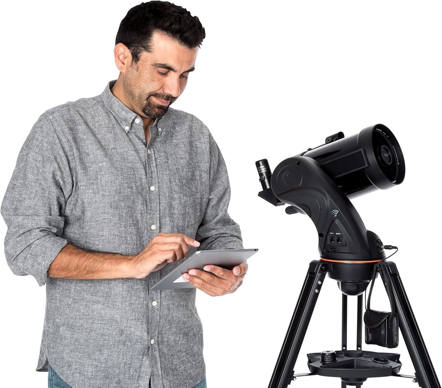 Wi-Fi Enabled 5" Schmidt-Cassegrain Telescope with StarPointer & App Control
