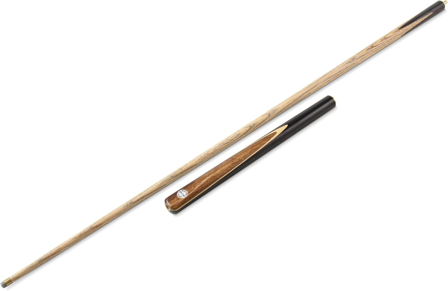 57" Heavy Weight Snooker Pool Cue 3/4 Joint 9.5mm Tip Walnut
