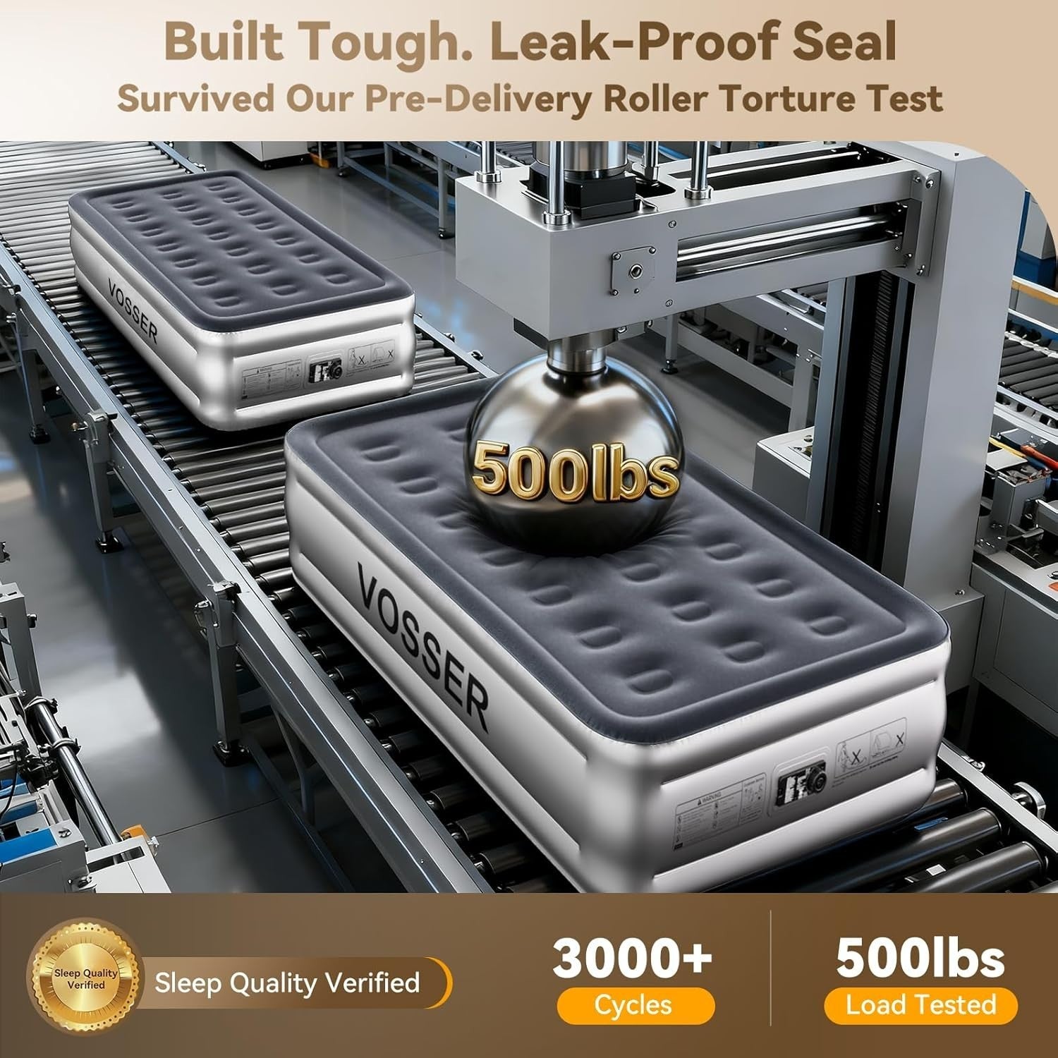 Twin Air Mattress Built In Pump 18” Raised Fast Inflating Inflatable Bed