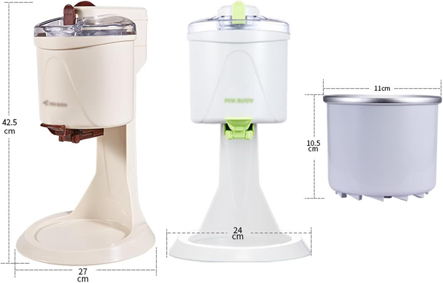 Slush Maker Soft Serve Ice Cream Machine 1L Automatic Home Dessert