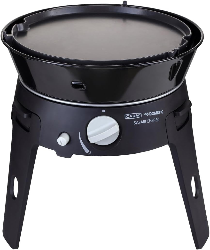 Portable Camping Gas Stove Grill Set Outdoor BBQ Ceramic Non Stick Cooker