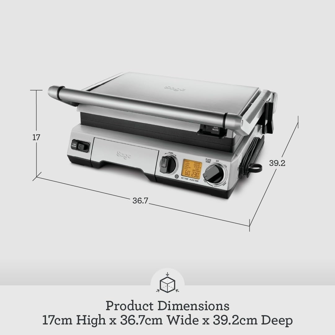 Electric Panini Press & Burger Grill One-Touch Steak Sandwich Maker