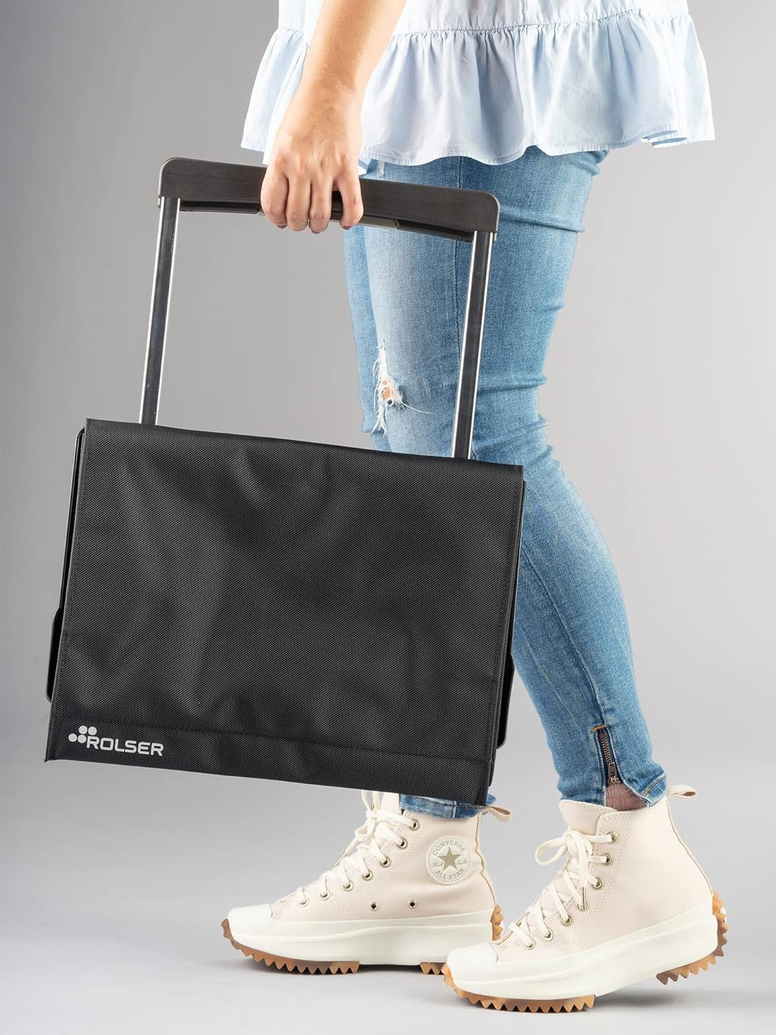 2 Wheel Folding Shopping Trolley Lightweight Aluminium Large Grocery Bag