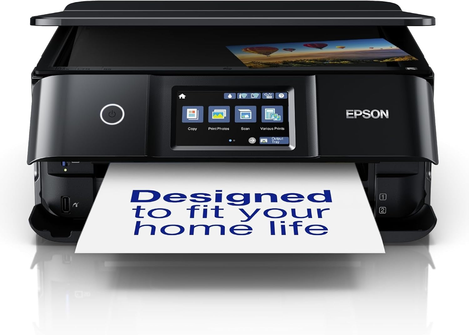 Wireless A4 Photo Printer XP-8700 6-Color Ink Duplex Touchscreen Black