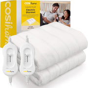Double Electric Heated Underblanket Dual Control Soft Fleece Washable