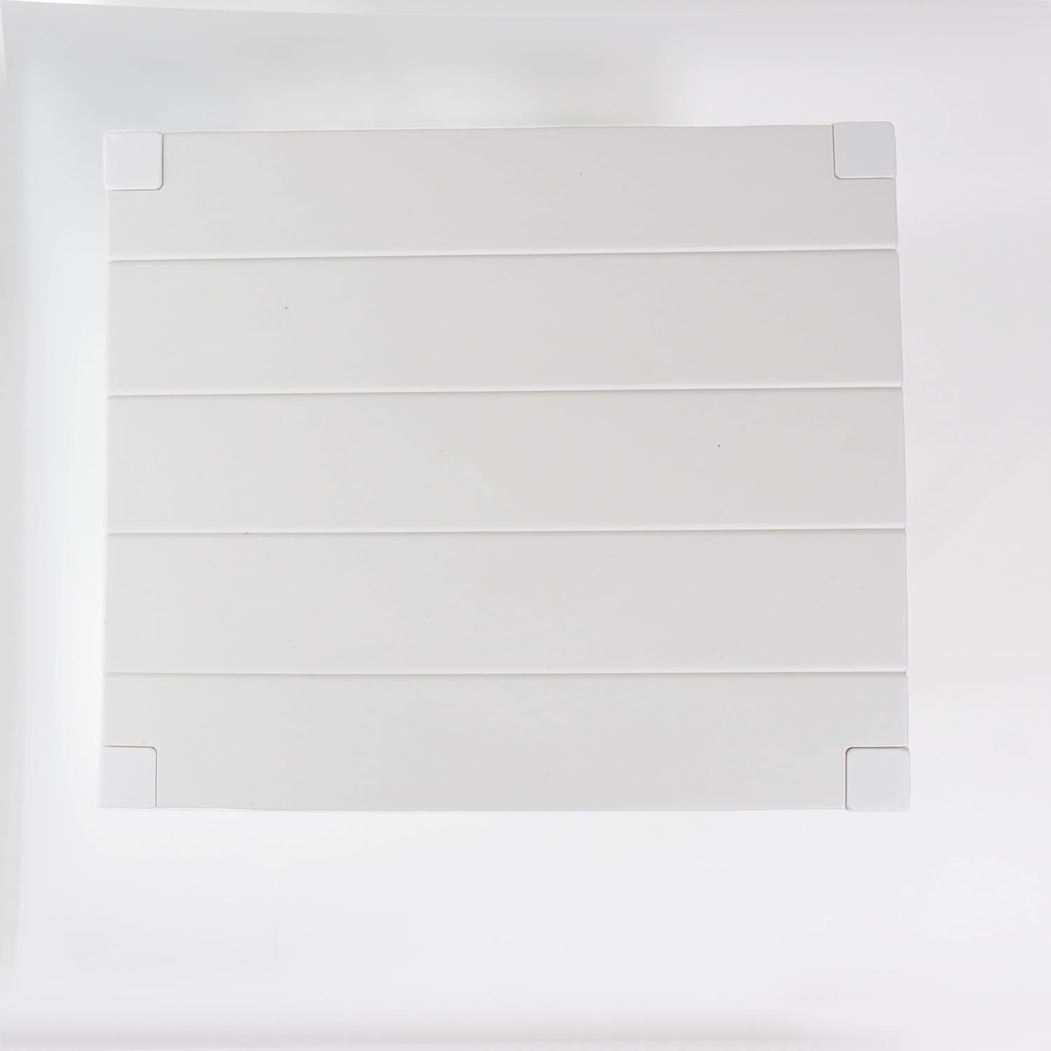 6 Tier White Side End Table – Sturdy Storage Shelf for Narrow Spaces