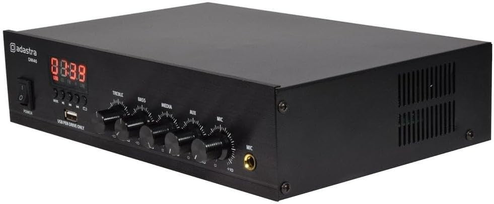 Digital 100V 4-Channel Mixer Amplifier 40W with Bluetooth & USB