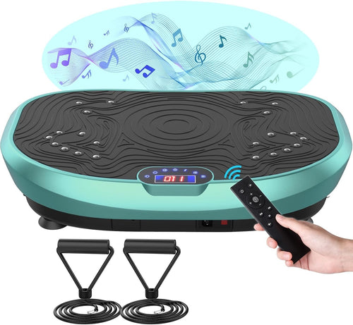 Blue Whole Body Vibration Plate Fitness Machine Weight Loss 120 Speeds