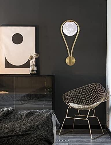 Gold Moon Wall Lights Set of 2 – Modern G9 Warm LED Lamps for Bedroom