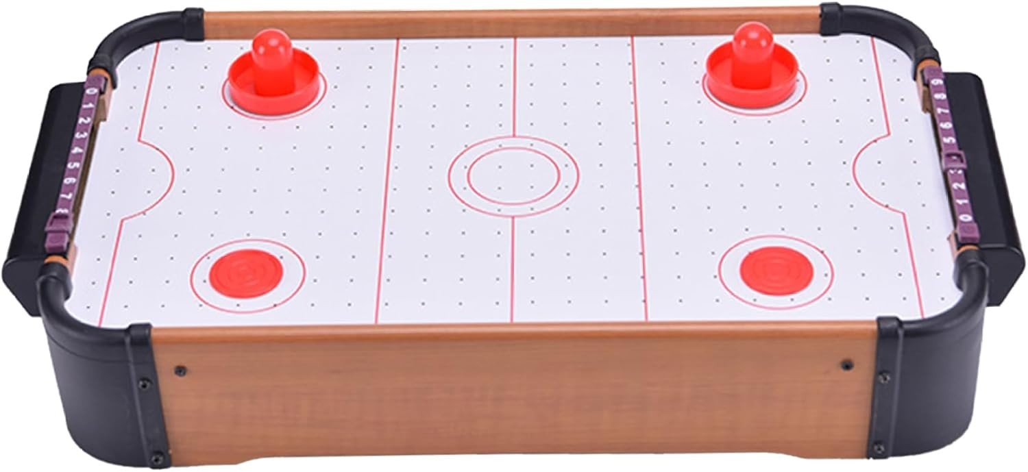 20in Tabletop Air Hockey Game Powerful Fan Compact Family Fun