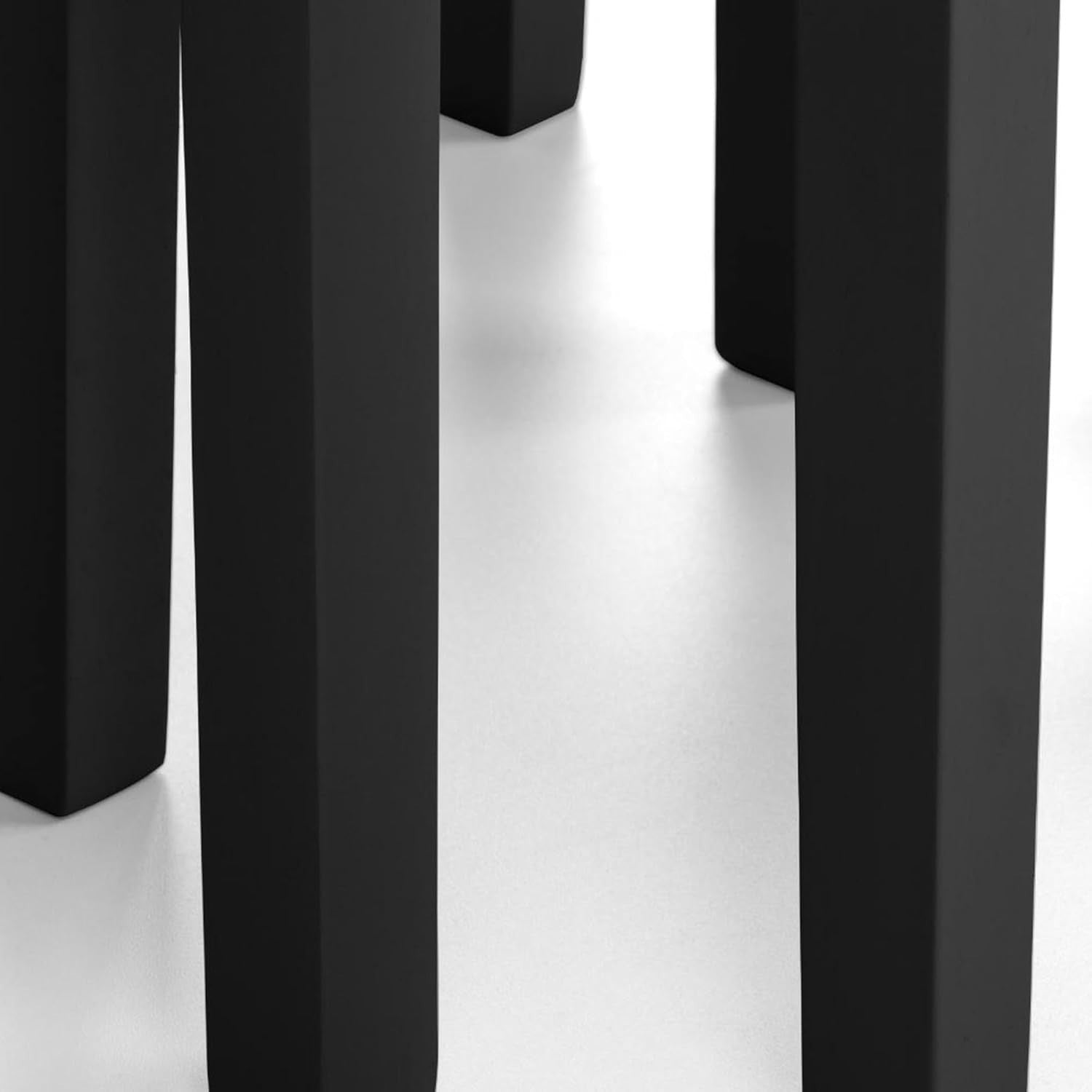 Nesting Tables Set of 3 Black & Oak Wood Mid-Century Modern Side End Coffee