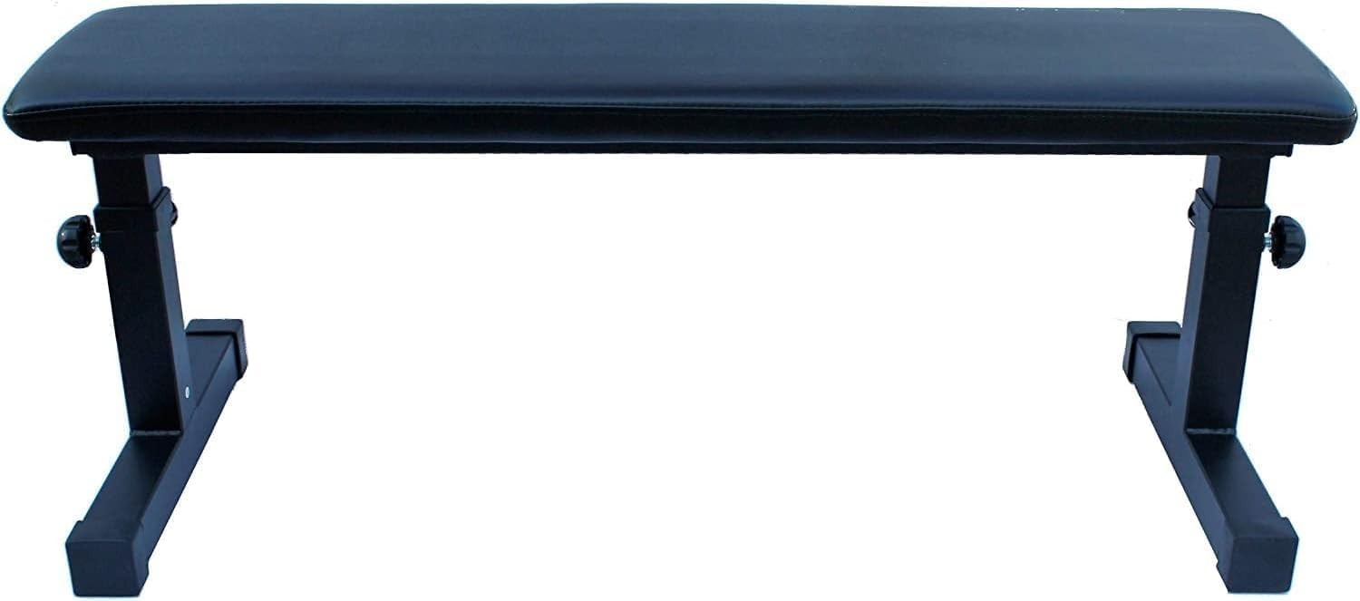 Compact Flat Weight Bench 300kg Adjustable Height Home Gym Training