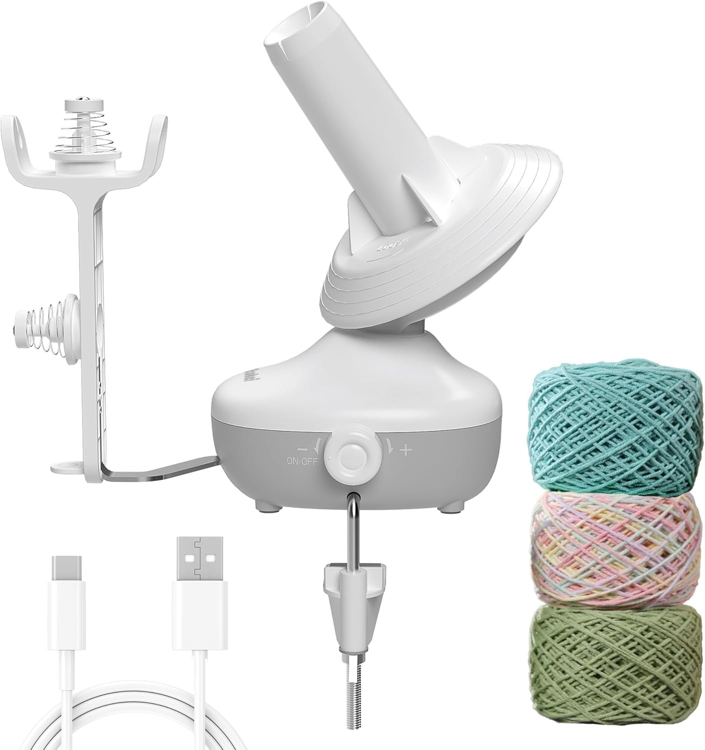 Electric Yarn Winder Wool Ball Winder with Adjustable Speed for Knitting
