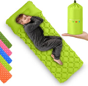 Kids Inflatable Sleeping Mat with Pillow – Portable Camping & Travel Bed